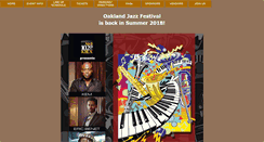 Desktop Screenshot of oaklandjazzfestival.com